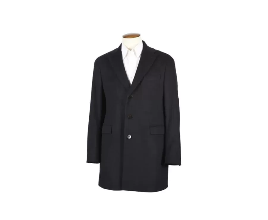 New Abrigo de invierno de cachemira y lana para hombre Azul marino Honoré Ii Abrigos Y Gabardinas