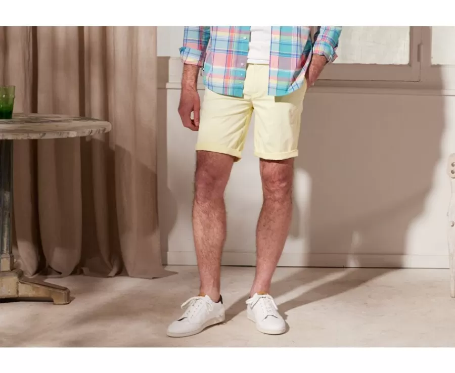 Sale Bermuda chino hombre Amarillo Barry Bermudas Chino