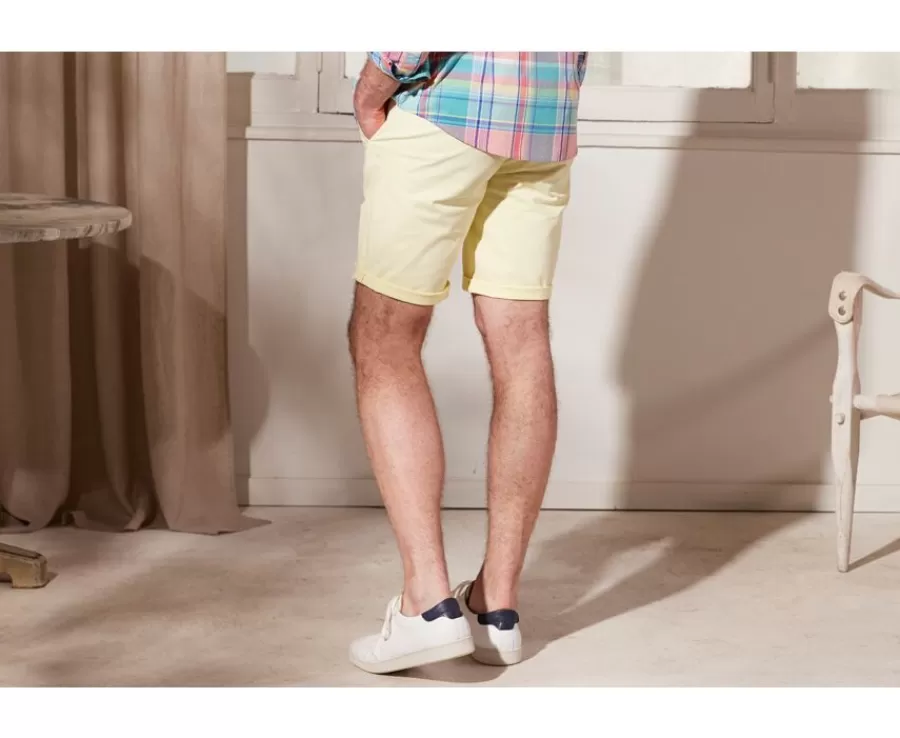 Sale Bermuda chino hombre Amarillo Barry Bermudas Chino