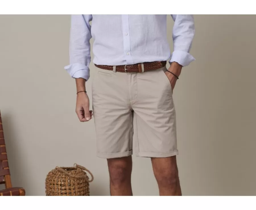 Discount Bermuda chino hombre Greige Oscuro Barry Bermudas Chino
