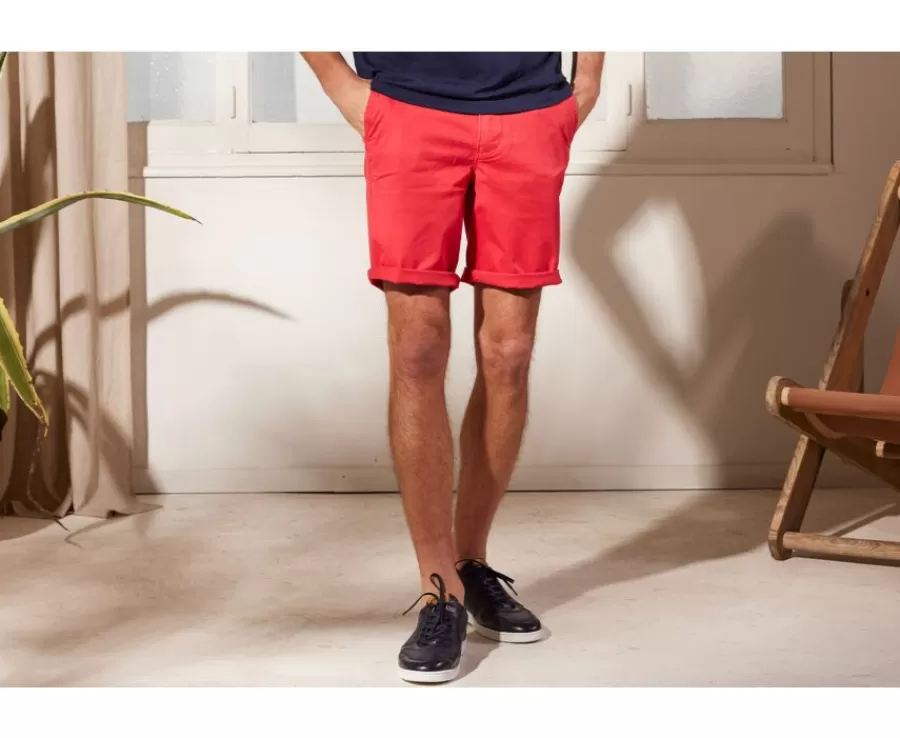 Sale Bermuda chino para hombre Frambuesa brillante Barry Bermudas Chino