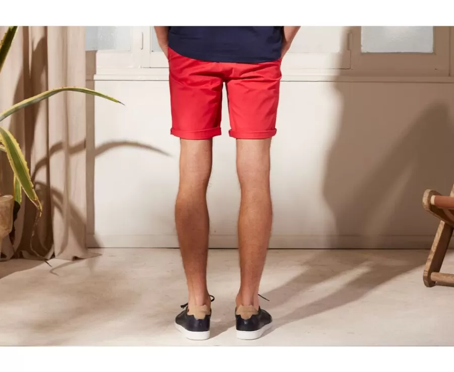 Sale Bermuda chino para hombre Frambuesa brillante Barry Bermudas Chino