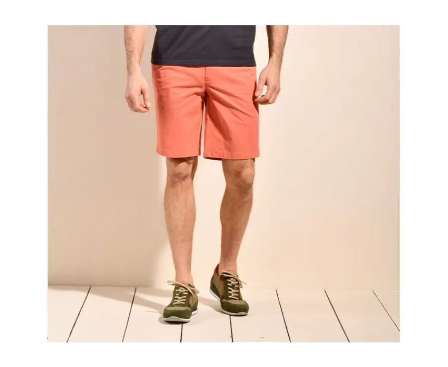 Best Bermuda chino para hombre Naranja sanguina Barry Bermudas Chino