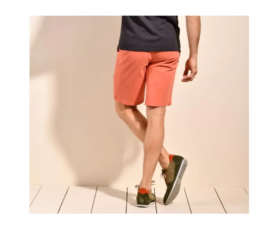Best Bermuda chino para hombre Naranja sanguina Barry Bermudas Chino