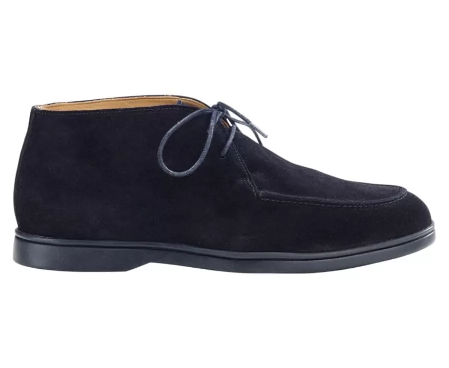 Fashion Botas casual de hombre Terciopelo Negro Serenoa Zapatillas