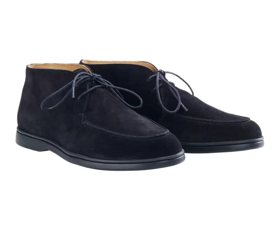 Fashion Botas casual de hombre Terciopelo Negro Serenoa Zapatillas