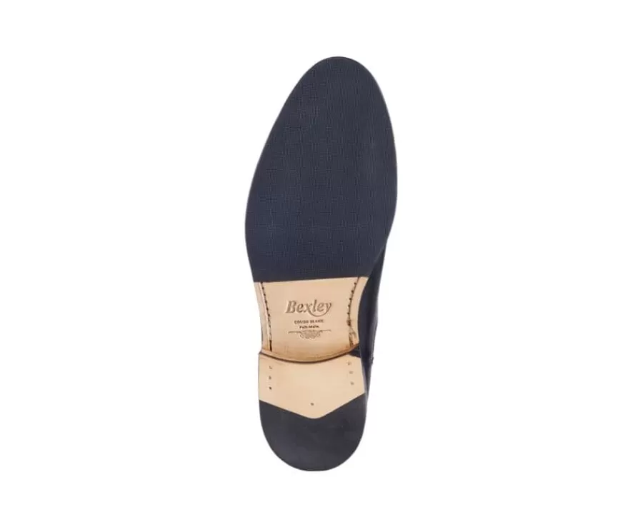 Flash Sale Botines de hombre Negros con suela de cuero y goma de caucho Dovon Patin Botas Chelsea | Botas Y Botines