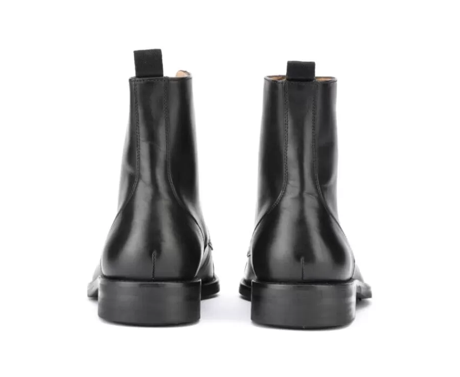 Cheap Botines derby con cordones para hombre Negro patinado Enfield Ii Gomme City Zapatos Confort | Botas Y Botines