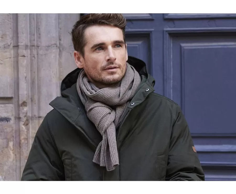 Store Bufanda Lambswool Gris Topo Bufandas Y Pañuelos