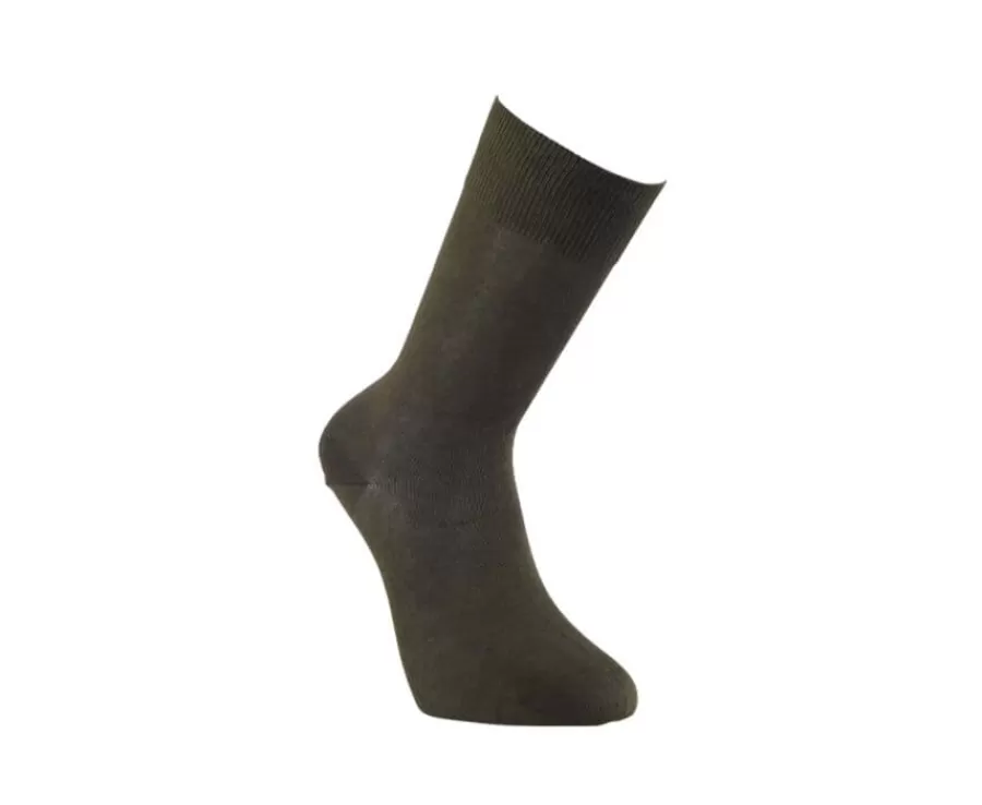 New Calcetines de algodón fino para hombre Verde Calcetines