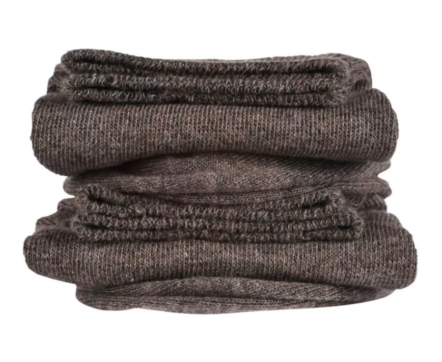 Sale Calcetines de algodón grueso para hombre Chocolate moteado Calcetines