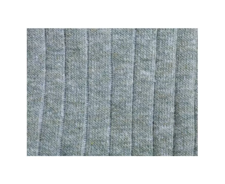 Sale Calcetines de algodón y lino con ribete para hombre Verde Salvia Calcetines
