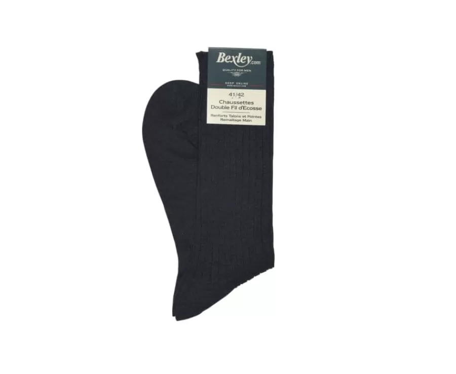 Flash Sale Calcetines en canale Hilo de Escocia para hombre Azul moteado Calcetines