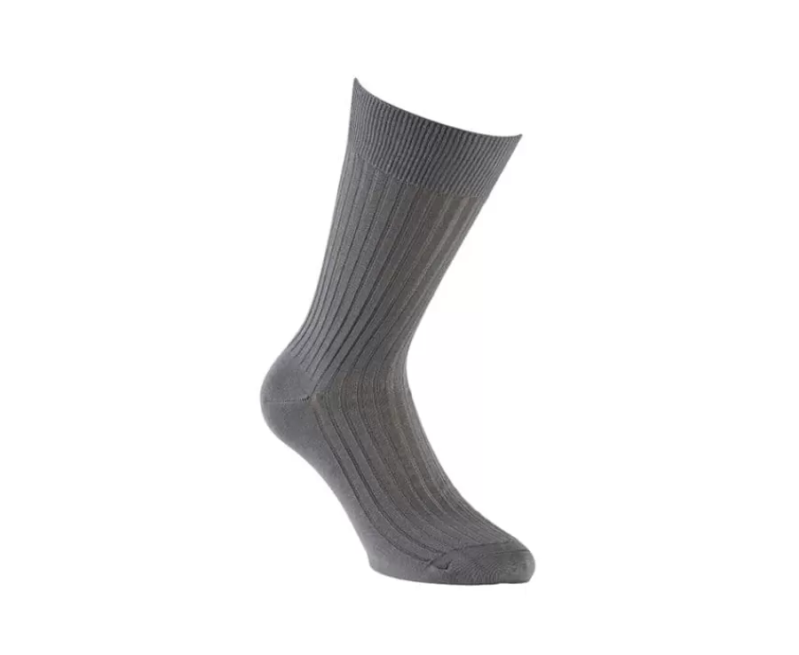 Online Calcetines en canale Hilo de Escocia para hombre Gris Calcetines