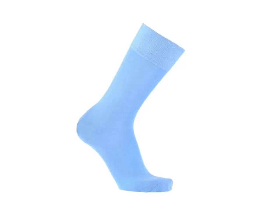 Hot Calcetines finos de algodón para hombre Celeste Calcetines