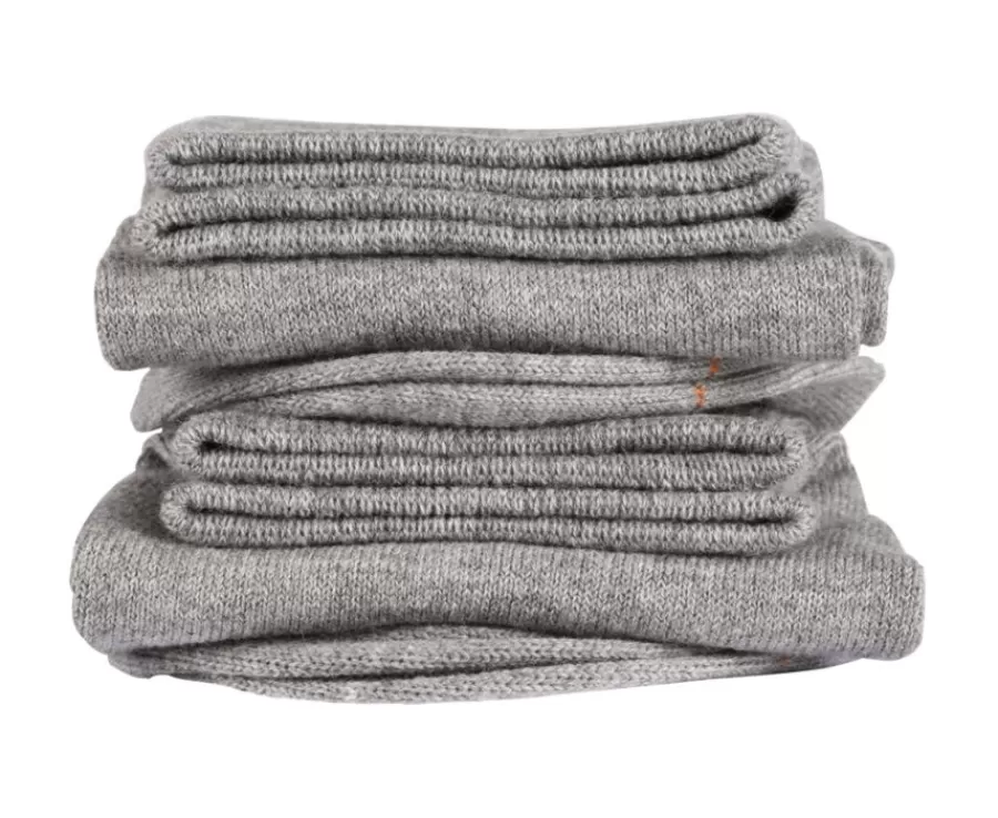 Store Calcetines finos de algodón para hombre Gris claro moteado Calcetines