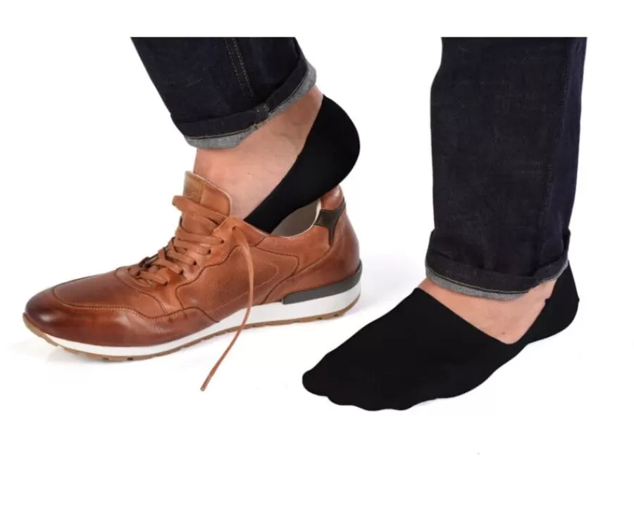 Sale Calcetines invisibles para hombre Negro Calcetines