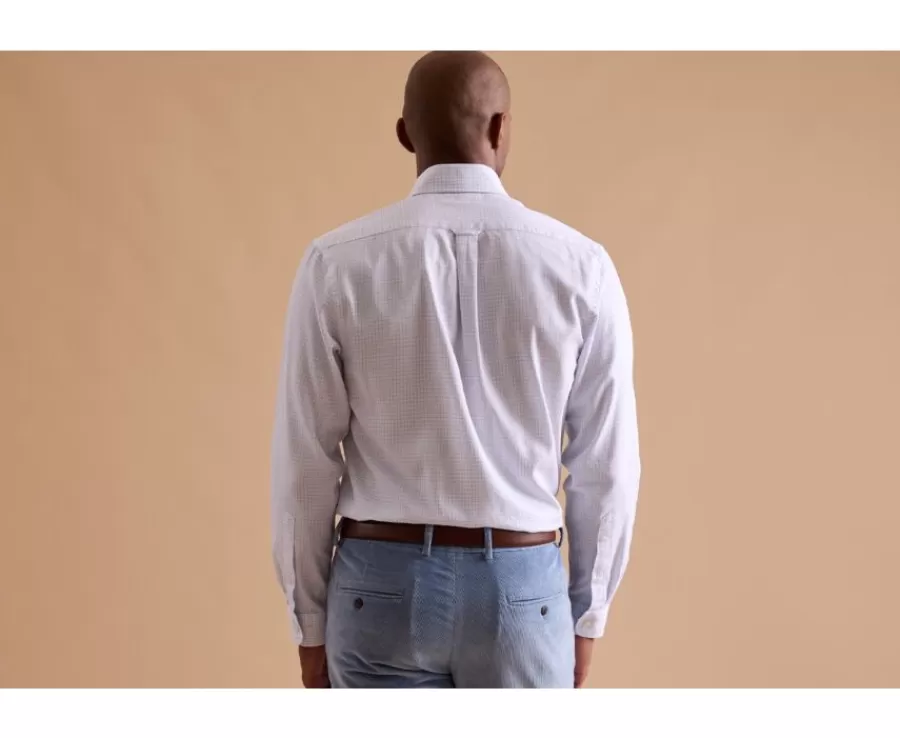 camisa_blanca_de_hombre_con_cuadros_azules_dallen_2.webp Store Camisa blanca de hombre con cuadros azules Dallen Camisas De Cuadros | Corte Estándar