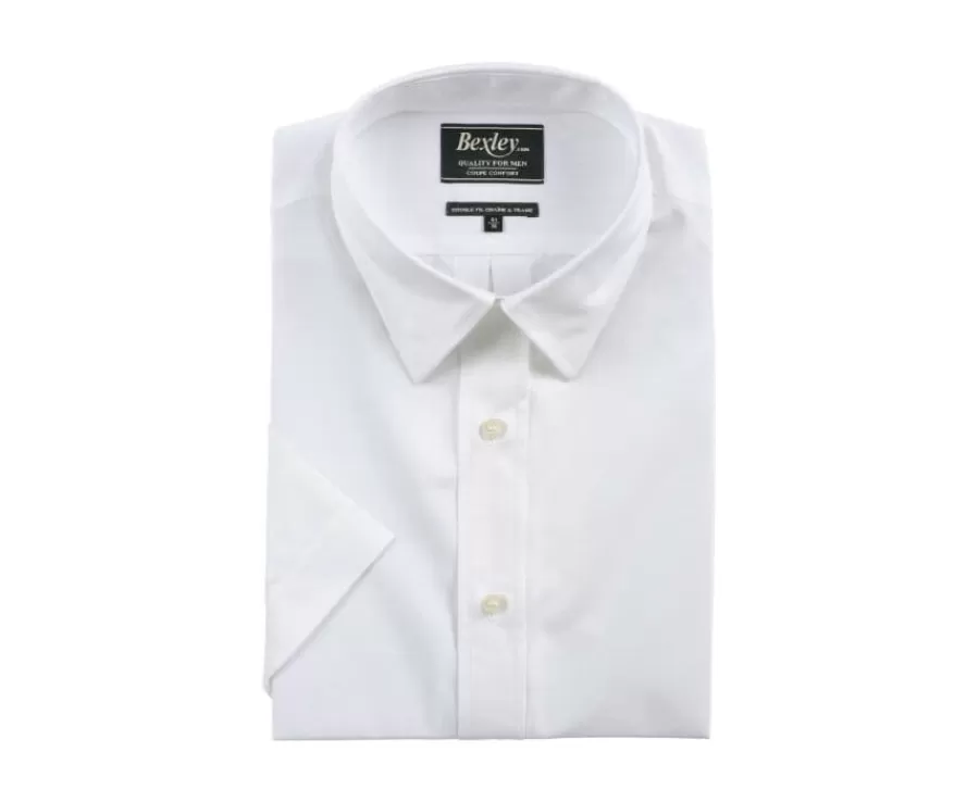 Best Sale Camisa de algodón blanca - Bolsillo en el pecho Albert Mc Camisas De Boda | Camisas Blancas