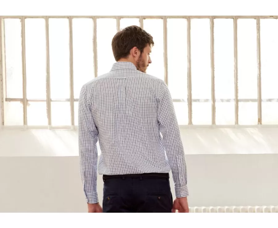 Sale Camisa de franela a cuadros Azul y Verde Lindsay Camisas De Cuadros | Camisas De Franela & Terciopelo