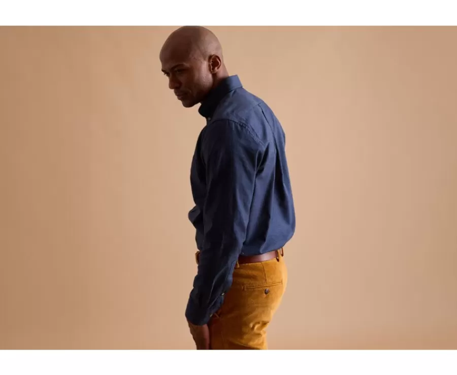 Cheap Camisa de franela Navy Ander Camisas De Franela & Terciopelo | Corte Estándar