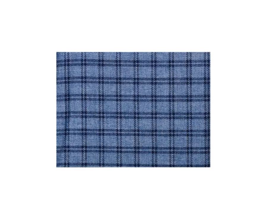 Shop Camisa de gasa de algodón Azul moteado y azul marino Sylvénius Camisas De Cuadros | Camisas De Franela & Terciopelo