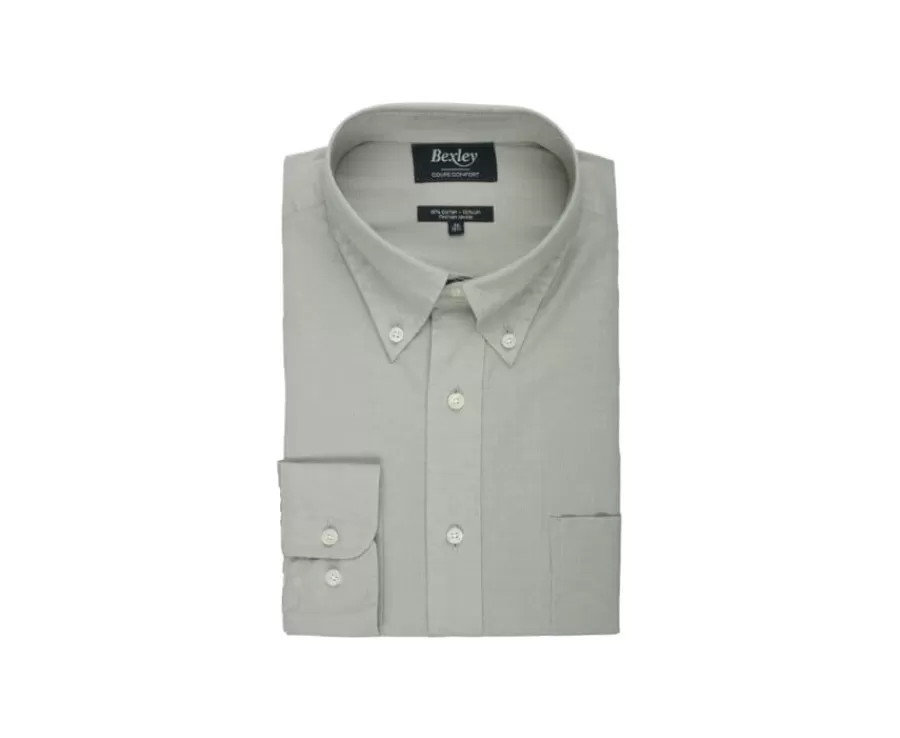 camisa_de_lino_y_algodn_verde_tila_colten_3.webp Online Camisa de lino y algodón Verde tila Colten Corte Estándar | Camisas Blancas