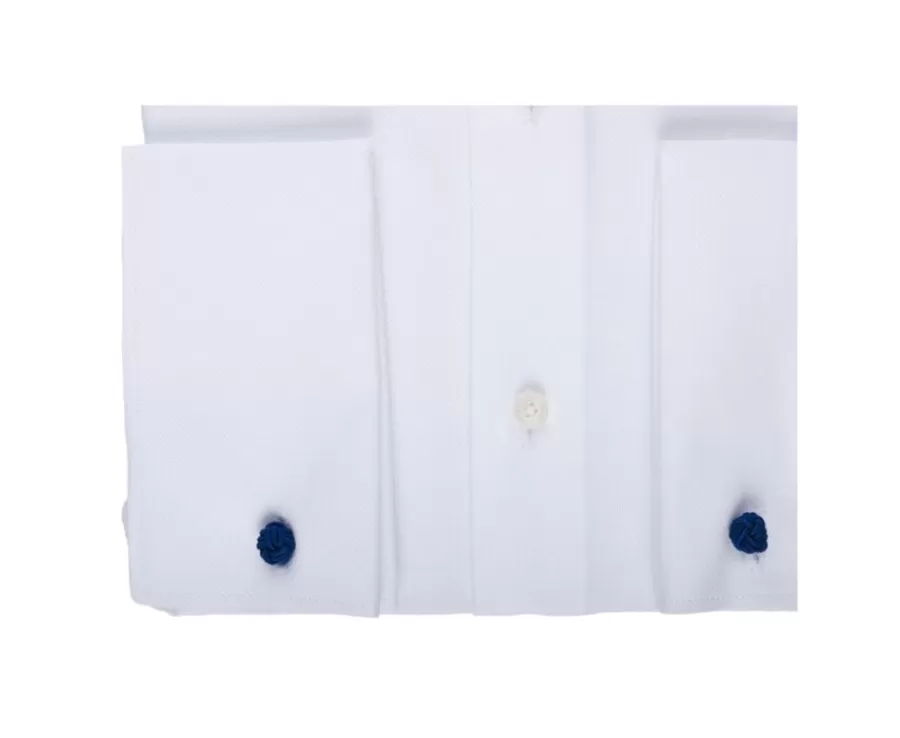 Cheap Camisa de oxford de algodón Blanco - Cuello italiano Otello Camisas De Boda | Camisas Blancas