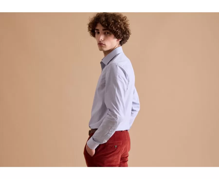 New Camisa Navy con rayas blanco Anselme Camisas De Rayas | Corte Ajustado