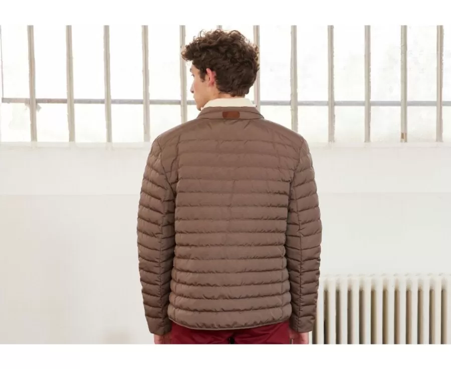 Cheap Chaqueta acolchada ligera de invierno para hombre Marrón Claro Sven Iii Plumíferos