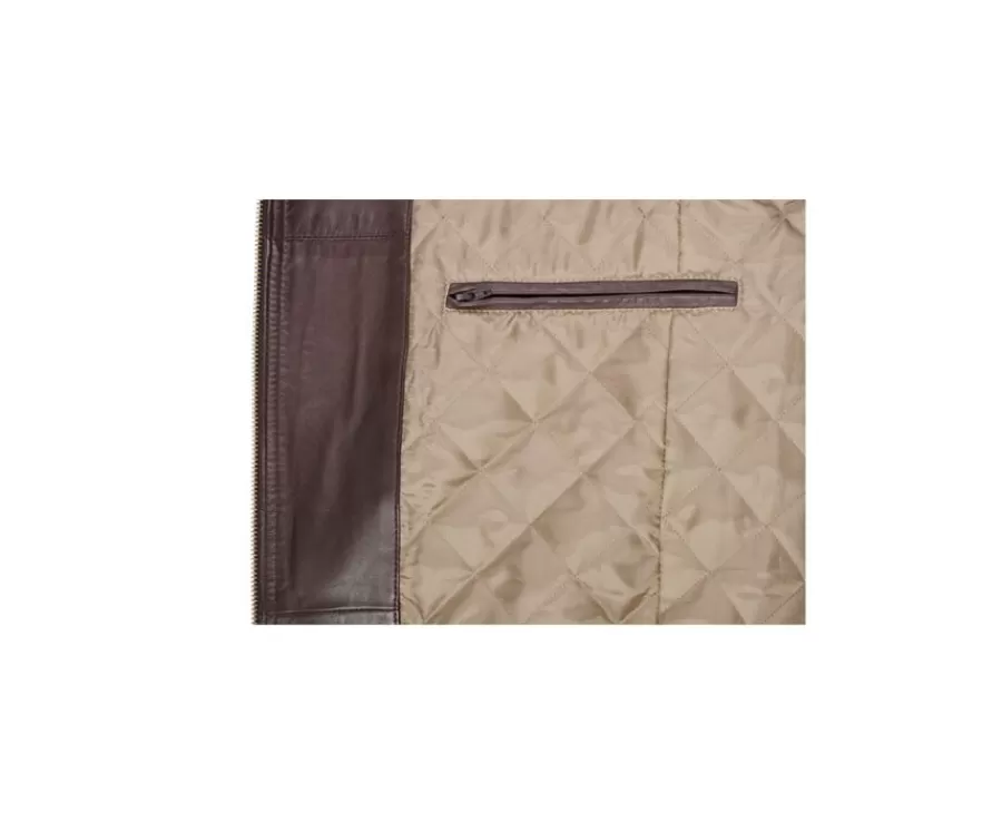 Best Sale Chaqueta de cuero de aviador para hombre Marrón Everett Ii Cazadoras Y Chaquetas De Cuero