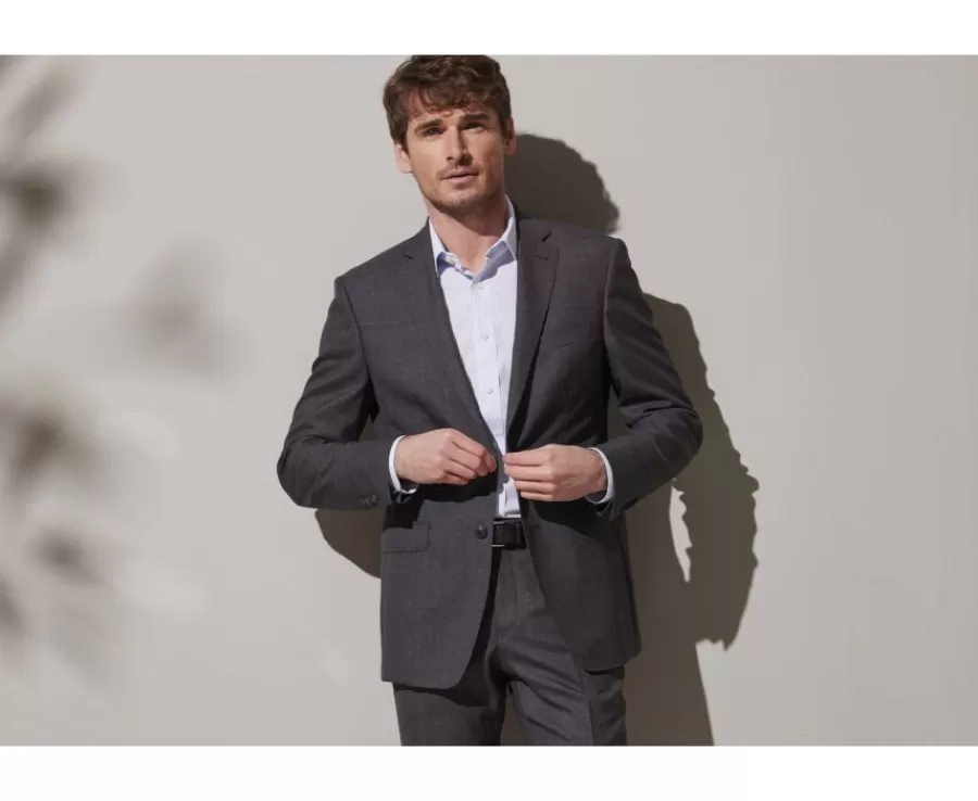 Shop Chaqueta de traje Gris medio para hombre Lazare Chaquetas De Traje Y Chalecos