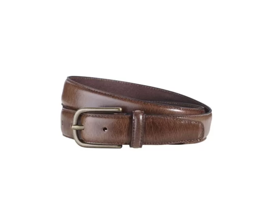 Outlet Cinturón de cuero hombre Pardo patinado Southgate Cinturones