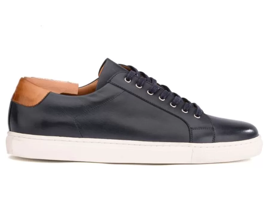 Flash Sale Deportivas hombre piel Navy patinado Inglewood Zapatillas | Zapatillas Blancas