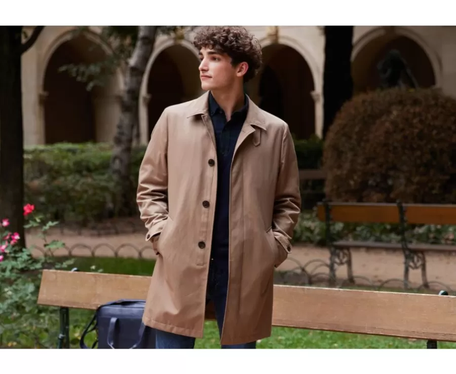 Best Gabardina de hombre beis oscuro Aurèle Ii Abrigos Y Gabardinas