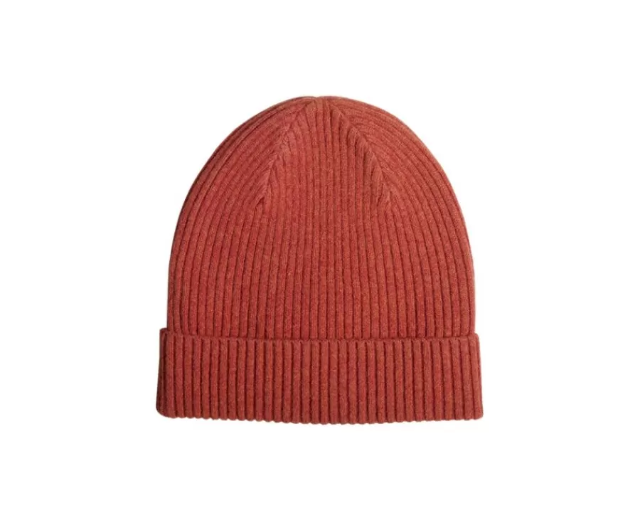 Sale Gorro de lana para hombre Rojo ámbar Benneth Bufandas Y Pañuelos