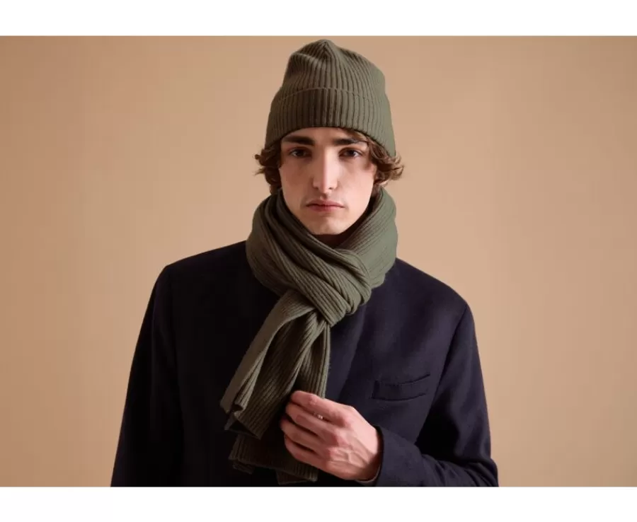 Sale Gorro de lana para hombre Verde Benneth Bufandas Y Pañuelos
