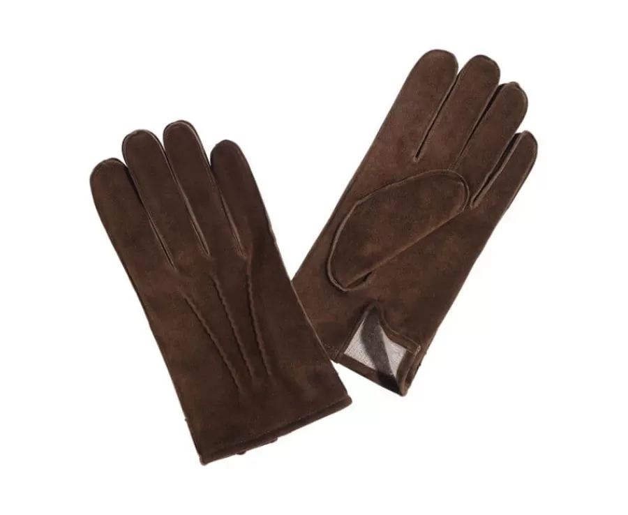 Flash Sale Guantes de piel de cordero Terciopelo Habana para hombre Maletínes, Bolsos Y Guantes