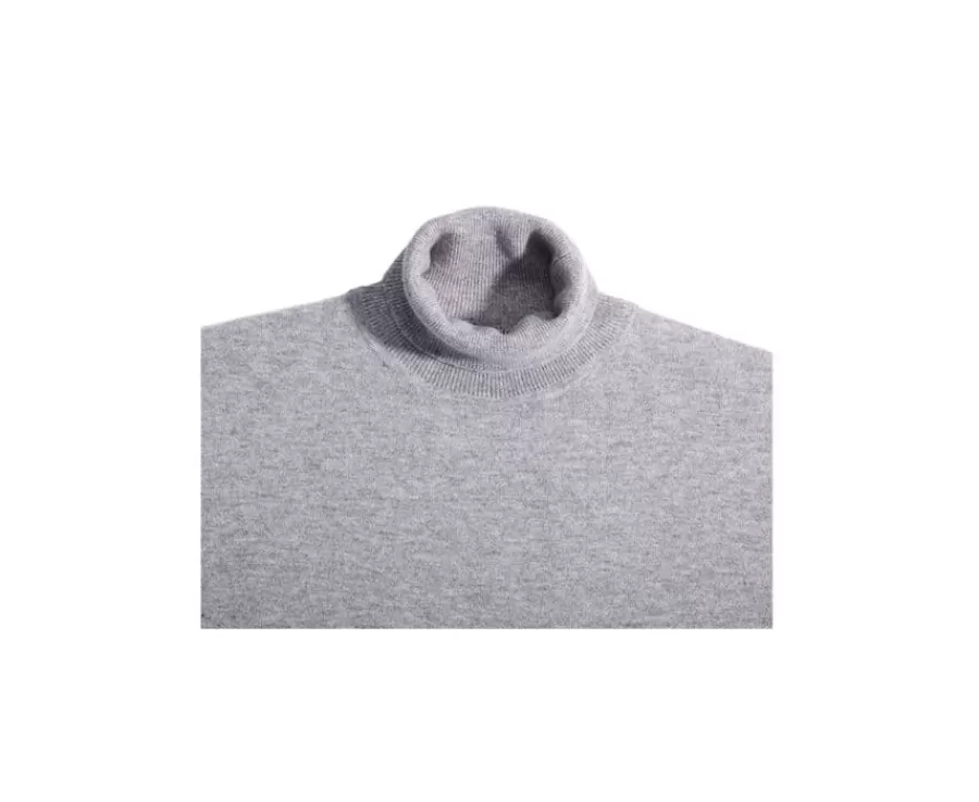 Hot Jersey de lana con cuello vuelto para hombre Gris moteado Emeric Jerséis De Cuello Alto | Jerséis De Punto