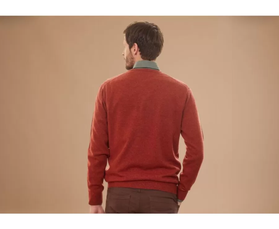 Cheap Jersey de lana hombre con cuello en V Especia Moteado Elian Jerséis De Cuello Pico | Jerséis De Punto