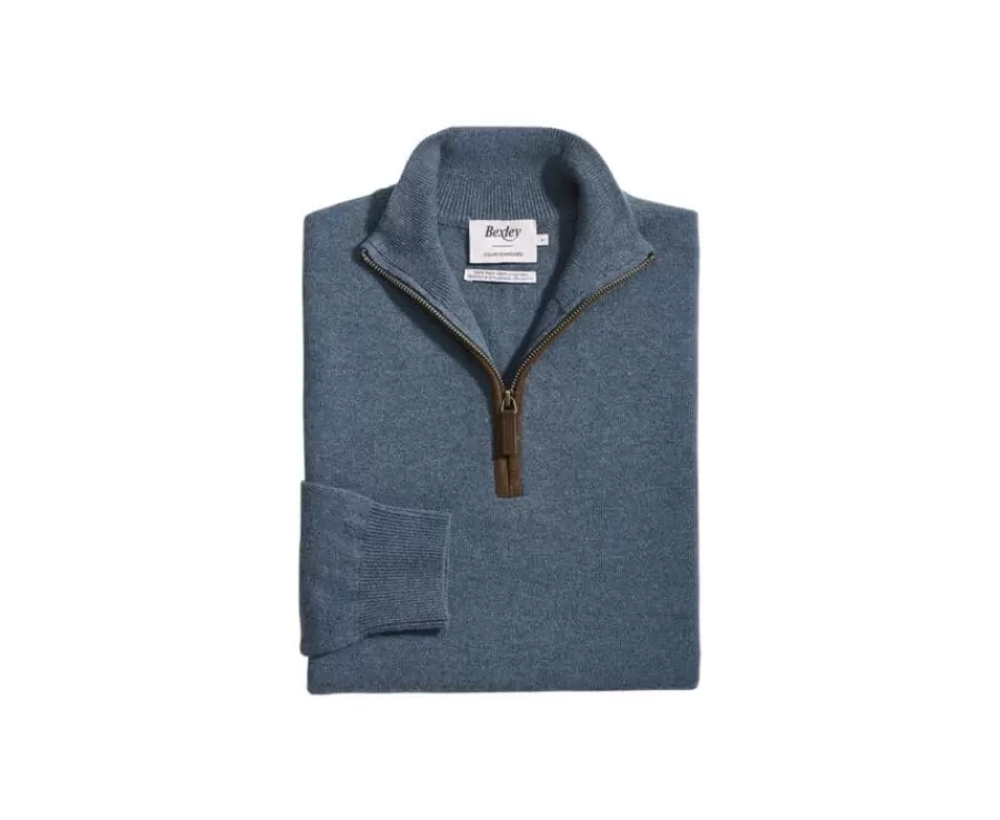 Cheap Jersey de lana para hombre con cuello cremallera Verde Moteado Keithy Jerséis De Cuello Cremallera | Jerséis De Punto