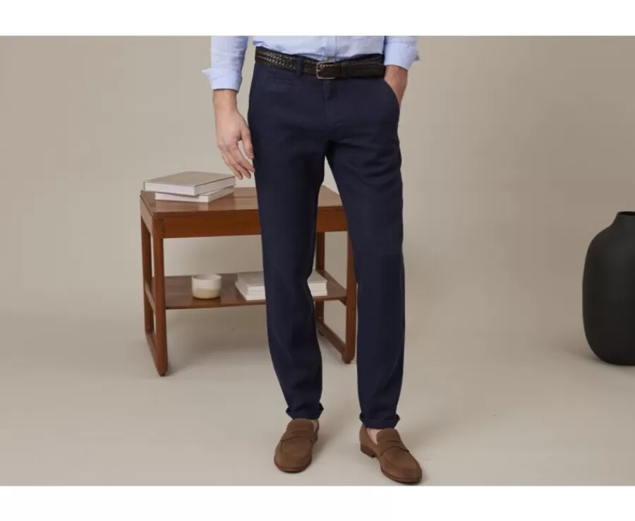 New Pantalón chino hombre Navy Kylson Pantalones Ajustados | Pantalones Chino