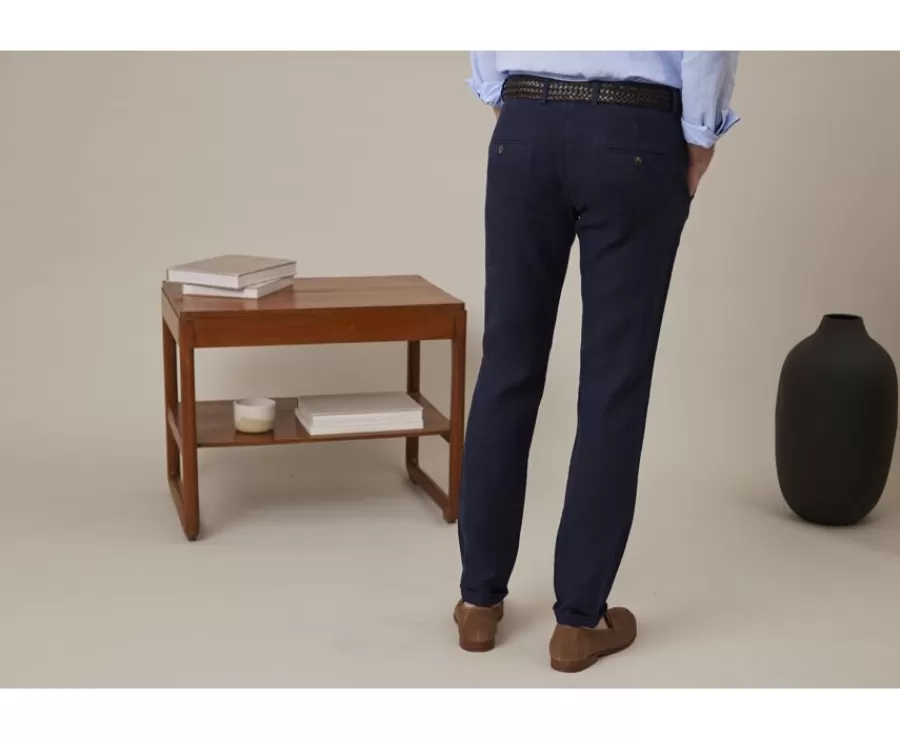 New Pantalón chino hombre Navy Kylson Pantalones Ajustados | Pantalones Chino