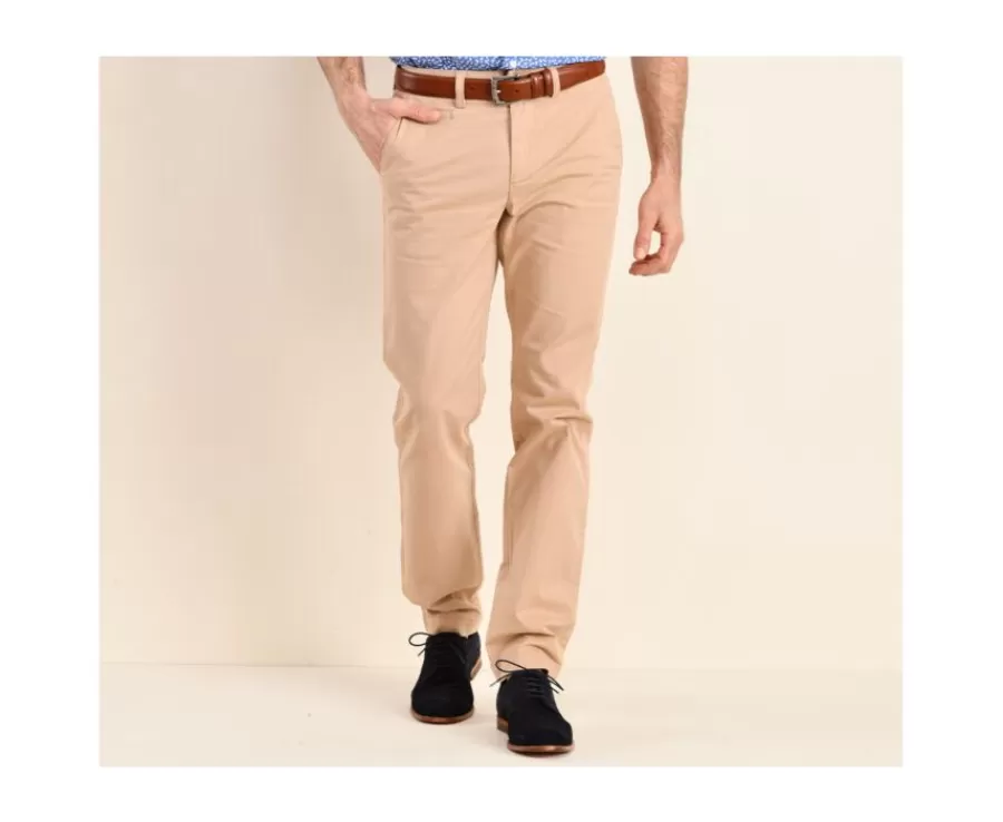 Cheap Pantalón chino para hombre en Beis oscuro Jerry Ii Pantalones Rectos | Pantalones Chino