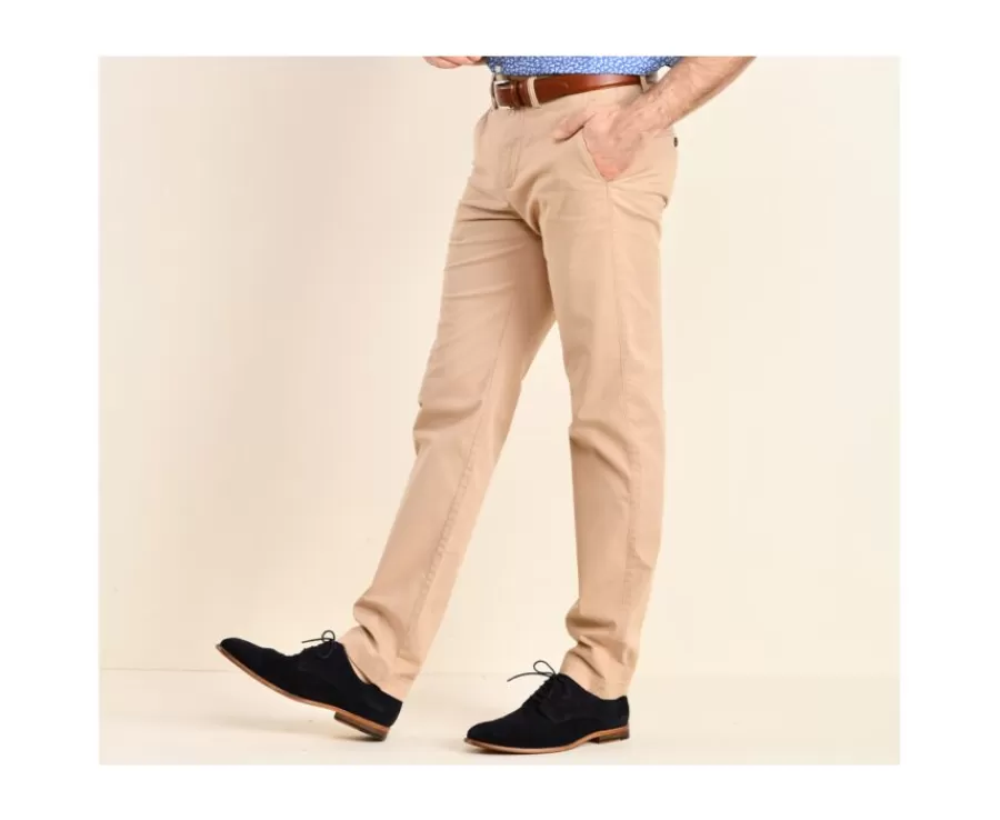 Cheap Pantalón chino para hombre en Beis oscuro Jerry Ii Pantalones Rectos | Pantalones Chino