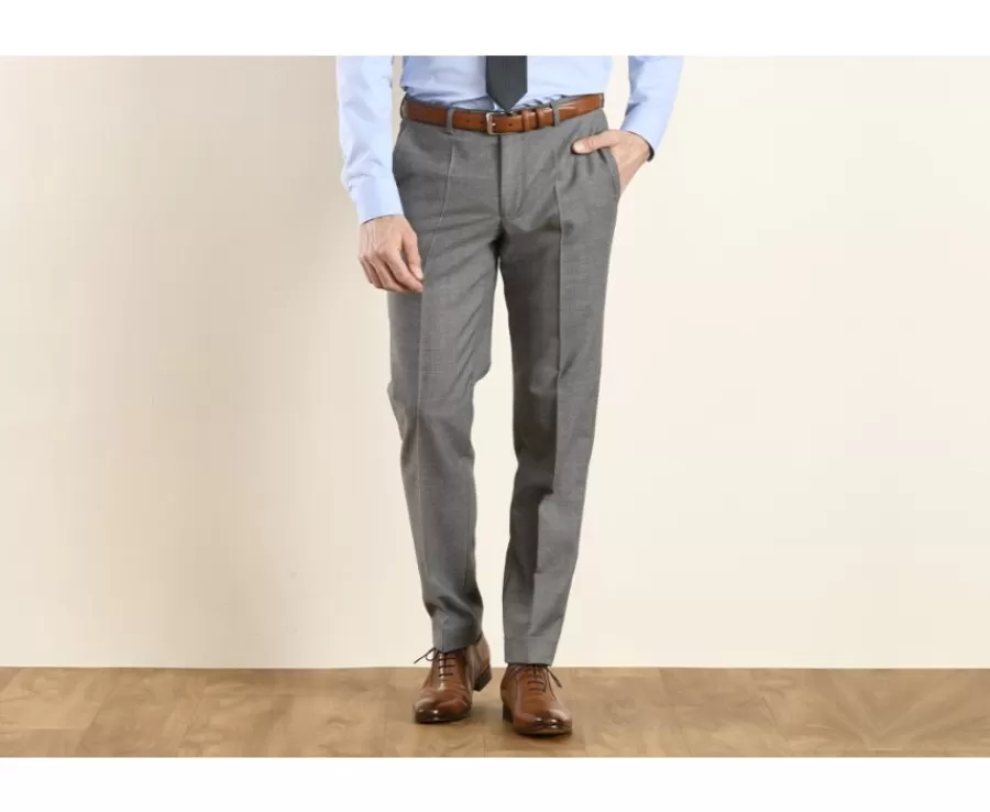 New Pantalón de traje Gris claro para hombre Lazare Pantalones De Traje