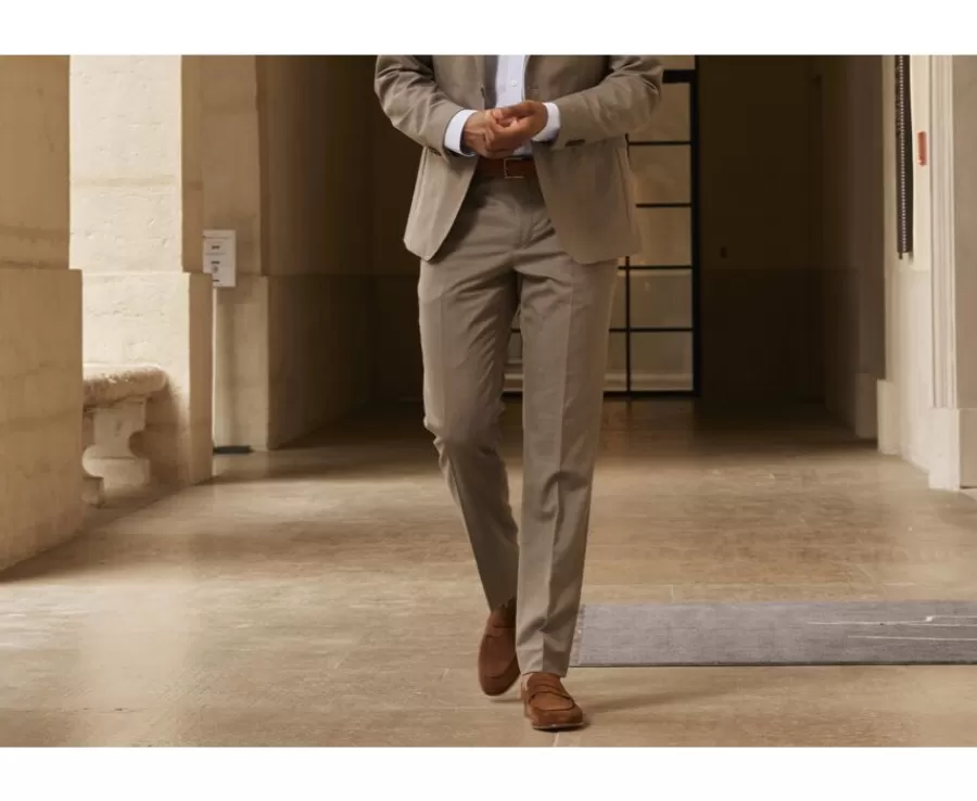Sale Pantalón de traje Topo moteado para hombre Lazare Pantalones De Traje