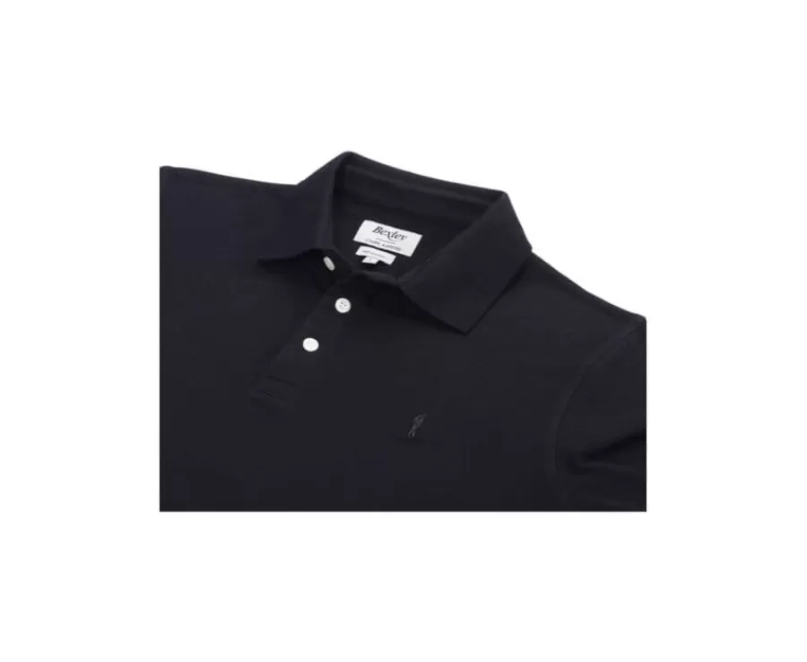 Outlet Polo de hombre de manga larga Negro Alec Ii Ml Polos Manga Larga | Polos
