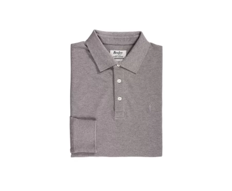 New Polo de hombre de manga larga Topo moteado Alec Ii Ml Polos Manga Larga | Polos