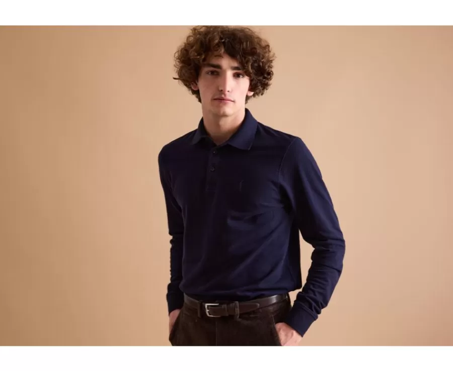 Flash Sale Polo de hombre manga larga Marino Alec Iii Ml Polos Manga Larga | Polos